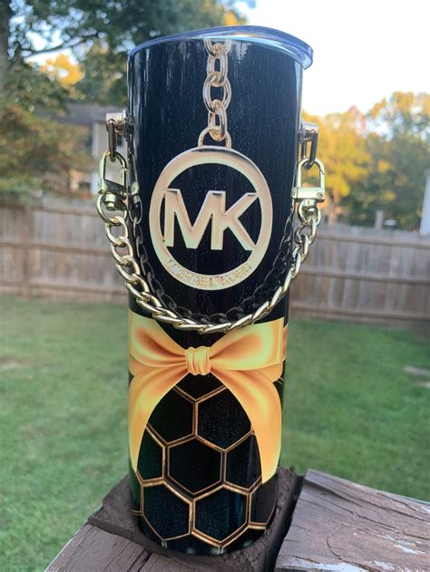 michael kors purse tumbler wrap